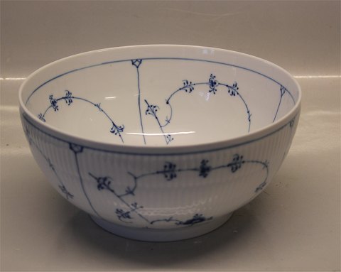 Kongelig Dansk Porcelæn Musselmalet 
190-1 Riflet Salatskål 24 cm 310 cl 579-1 (1101579)