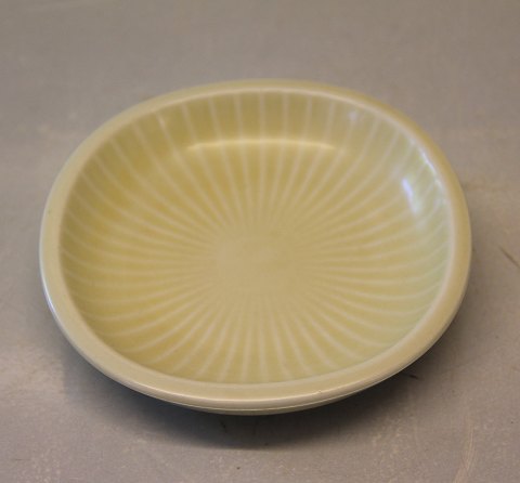 Aluminia Copenhagen Faience 2638 Marselis Yellow  bowl 11,5 x 2.5 cm, round with 
stribes, 1953