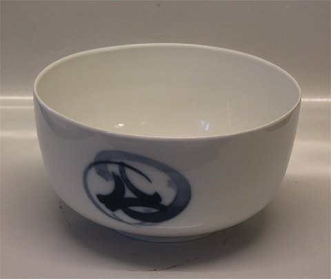 B&G porcelæn Blå Koppel 047 Stor Salatskål 12,5 x 23 cm (577)