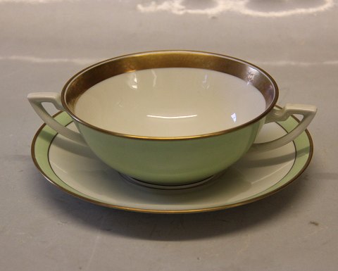 Royal Copenhagen Dagmar porcelæn 9571-988 Bouillonkop og underkop 17 cm