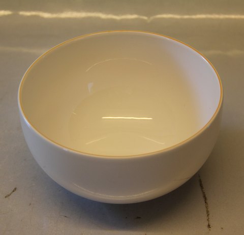 3083 Bowl 7 x 14 cm (575) 0.7 dl Royal Copenhagen faience Yellow top or Yellow 
line -4 ALL Seasons