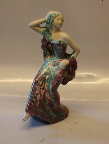 Michael Andersen Bornholm 5236-1 Dancing woman 24 cm Signed E & NX