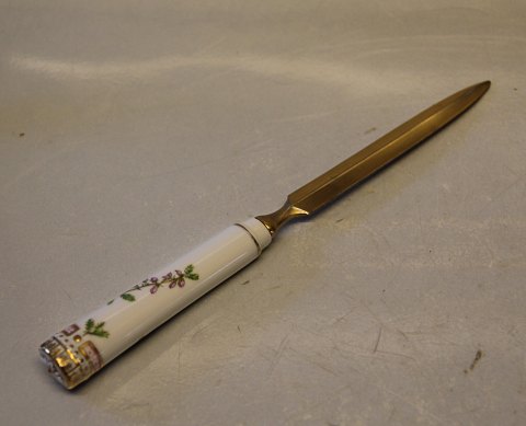 Royal Copenhagen Flora Danica Letter opener 23 cm gilted blade with minor wore