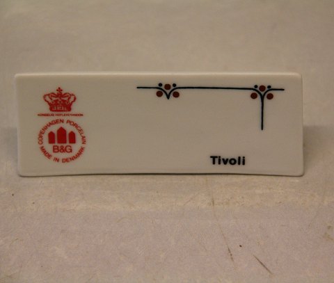 Tivoli Bing & Grøndahl Reklame Skilt for TIVOLI ca 4 x 10 cm