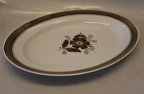 Brown Tranquebar 0930-45 Large platter 44 x 32 cm     Aluminia Faience
