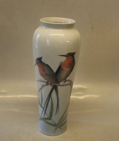 Heubach Vase 27 cm ca 1900 Art Nouveau Fuglevase