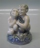 Royal Copenhagen figurine 
2298 Faun with small girl V.Waldorff 1923 8 x 6 cm