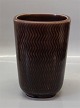 Aluminia kunstfajance 2645 Marselis Brown  16 x 12 cm med zig-zag-mønster, Nils 
Thorsson 1953