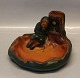 Ipsen Danish Art Pottery 1843-1955 268 The little match girl 18 x 11 cm Viggo N 
Myhregaard pre-1927
