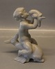 B&G 4061 Girl kissing Dolphin Kai Nielsen 20 x 17 cm Celadon Glazed