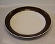 Side plate 19 cm  &  Cake plate 17.3 cm Brown Koka Rorstrand Sweden