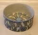 Bo Kristiansen Bowl 7 x 17 cm with letters Royal Copenhagen Gallery no 155 of 
500 signed K. Royal Copenhagen