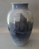 4044-2864 Kgl. Marine vase med 2-mastet sejlskib 33 cm  Kongelig Dansk 
