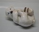 Royal Copenhagen 0538 Polar bear cub lying on back  9 cm B&G 2538