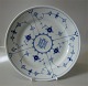 B&G Blue Fluted Hotel Porcelain 2009 Dinner plate, ribbed HH Logo Hotel 26.2 cm
